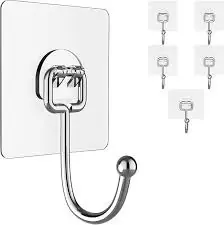 Transparent Large Adhesive Wall Hooks